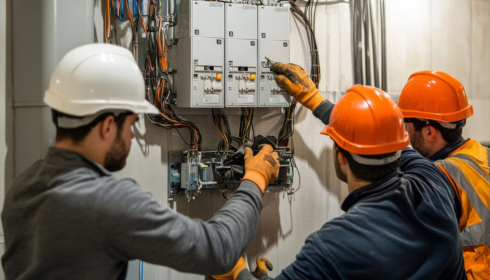 residential lighting installation